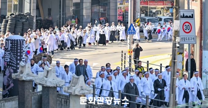 “대한독립 만세” 다시 울린 군북… 107년 전 함성 재현