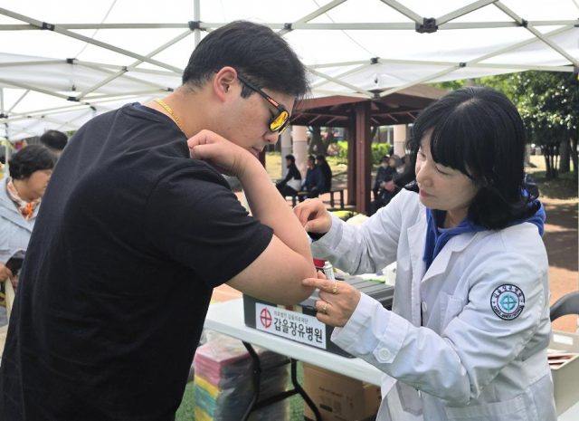 갑을장유병원, ‘장유의 날’ 행사 의료 지원…현장 안전 책임