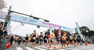 벚꽃 아래 달리는 세계 러너들… 관광공사, 경주마라톤으로 K-스포츠 관광 시동